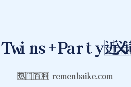 Twins+Party近义词是什么意思的图片